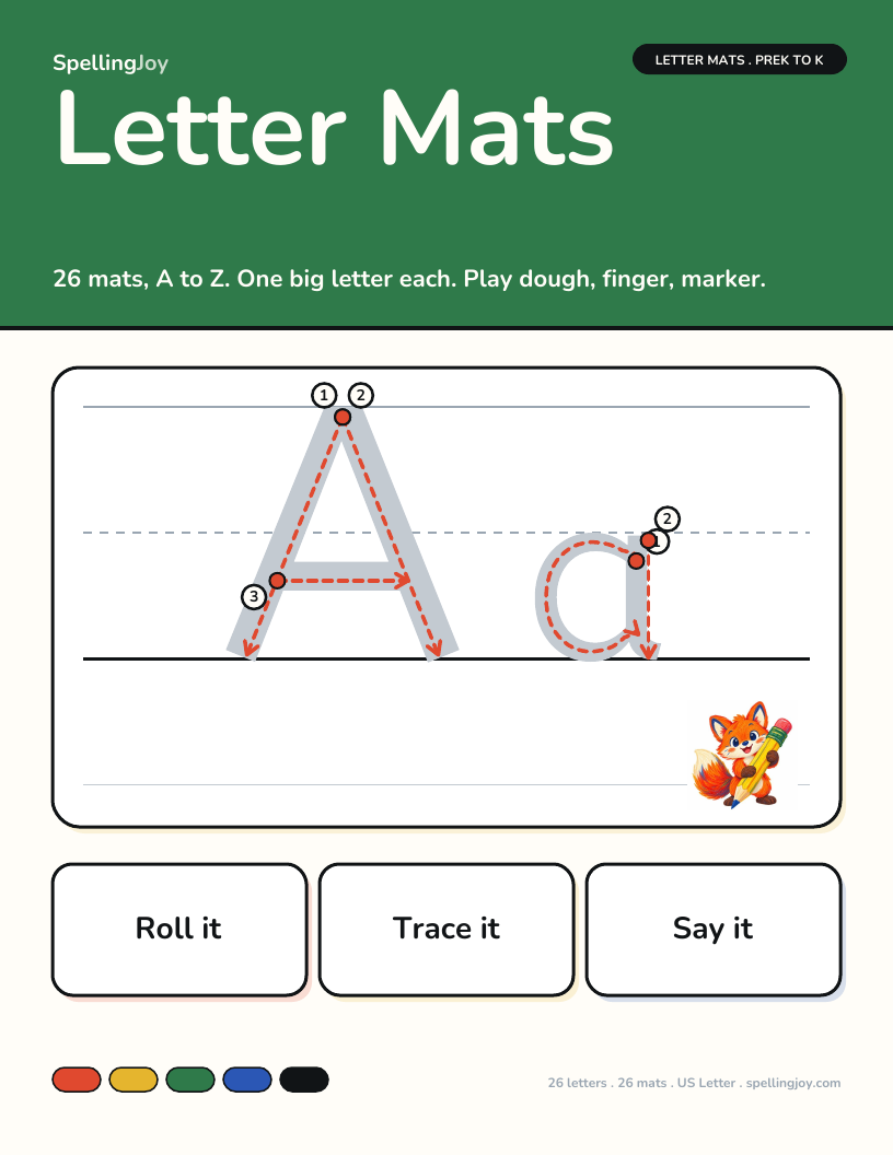Letter Mats A to Z cover